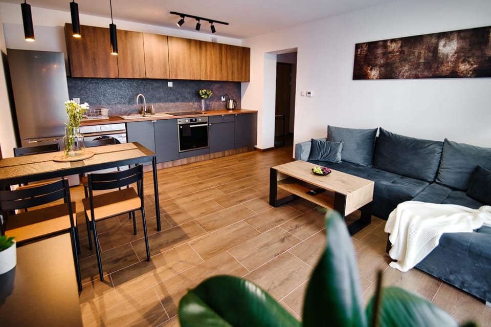 Kitchen or kitchenette, Living room, Seating area, Dining area, pet friendly, stove