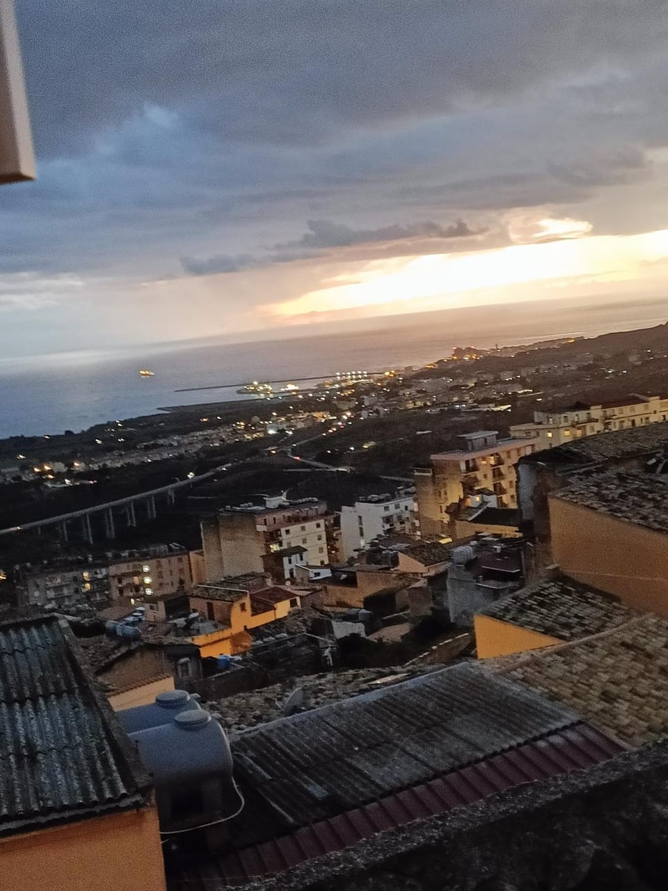 Natural landscape, City view, Sea view, Sunset