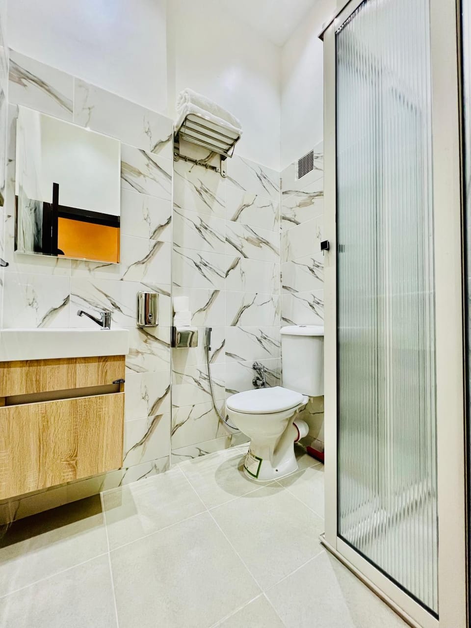 Shower, Toilet, Bathroom, towels
