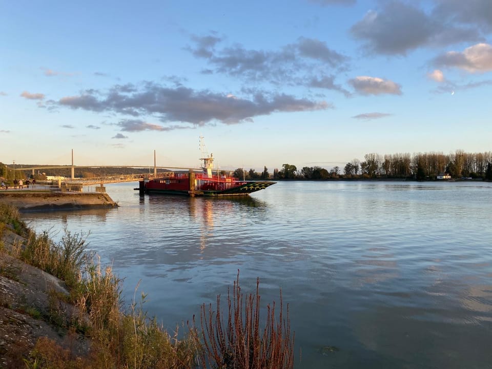 River view, Sunset