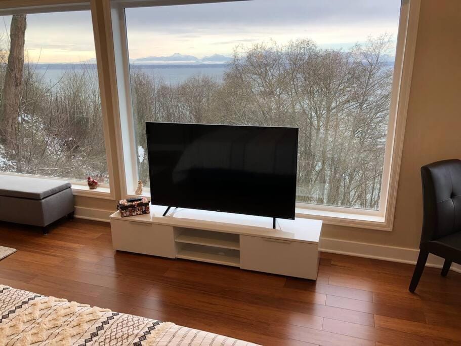 Romantic Spacious Suite with Salish Sea & Mountain Views at Seattle Luxury Estate Apartment in Seattle