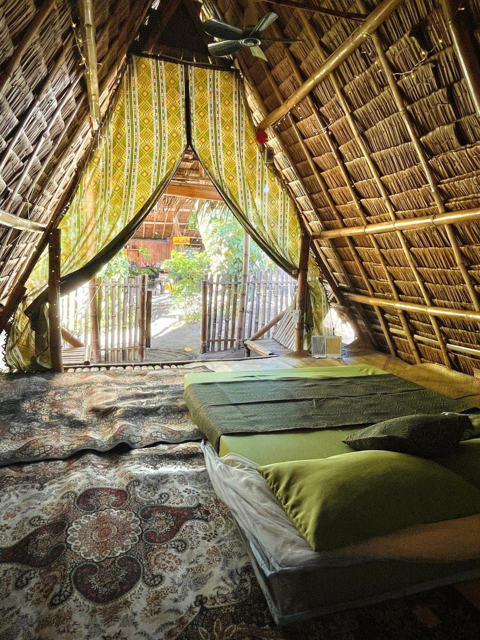 Patio, Bed, View (from property/room), Photo of the whole room, Bedroom, Garden view