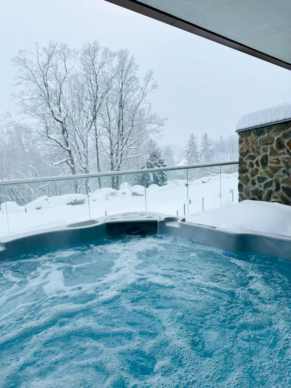 Natural landscape, Winter, Hot Tub