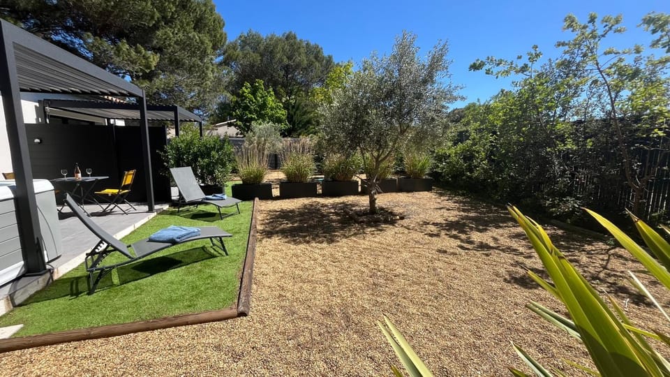 Spring, Natural landscape, Garden, Garden view, sunbed