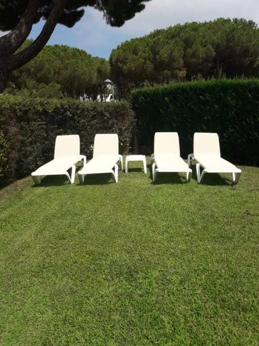 Garden view, sunbed