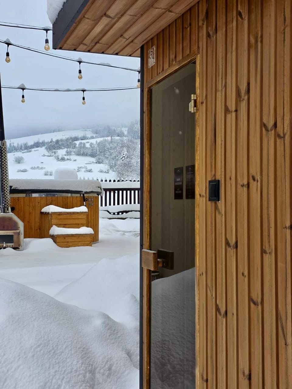 Natural landscape, Winter, Sauna, View (from property/room)