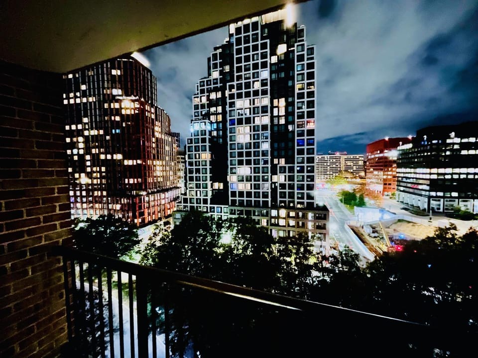 Property building, Night, City view