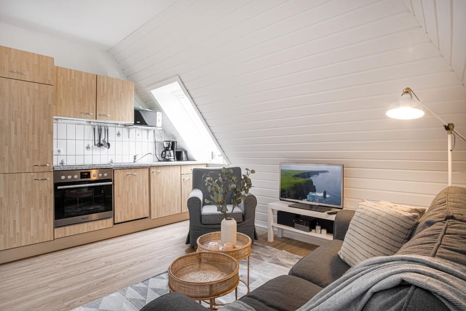 Communal lounge/ TV room, TV and multimedia, Kitchen or kitchenette, Living room, Seating area, Evening entertainment, minibar, pet friendly, stove