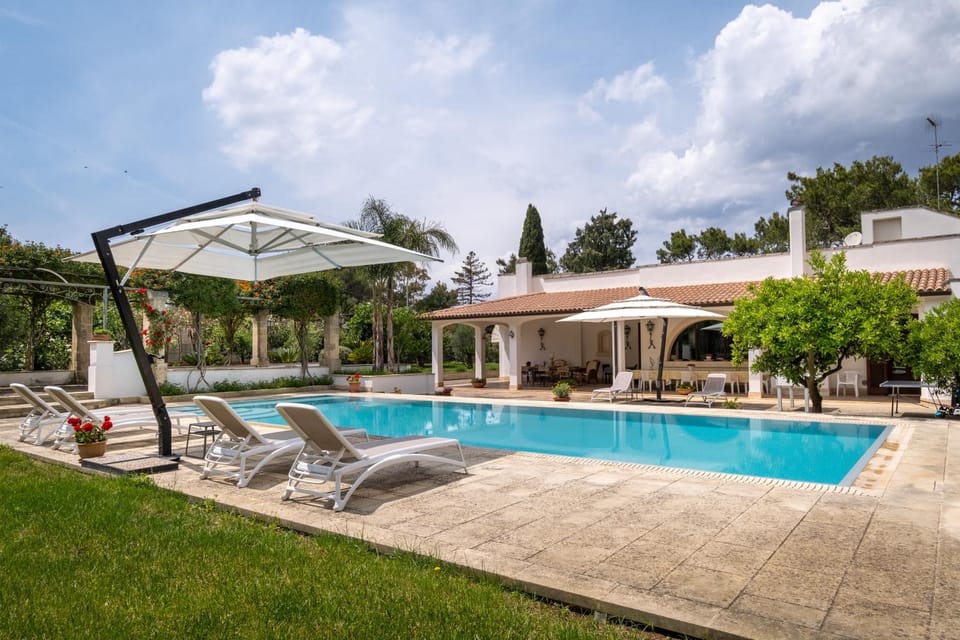 Property building, Living room, Swimming pool