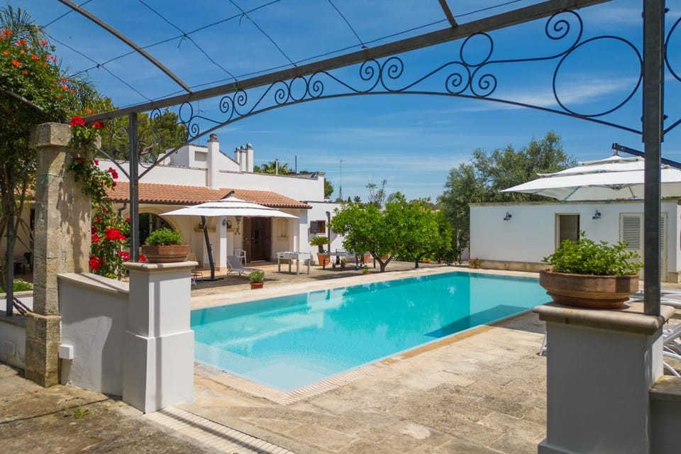 Property building, Living room, Swimming pool