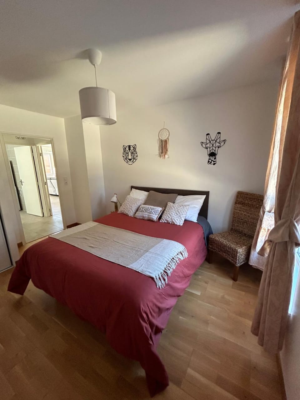 Bed, Photo of the whole room, Bedroom, wardrobe