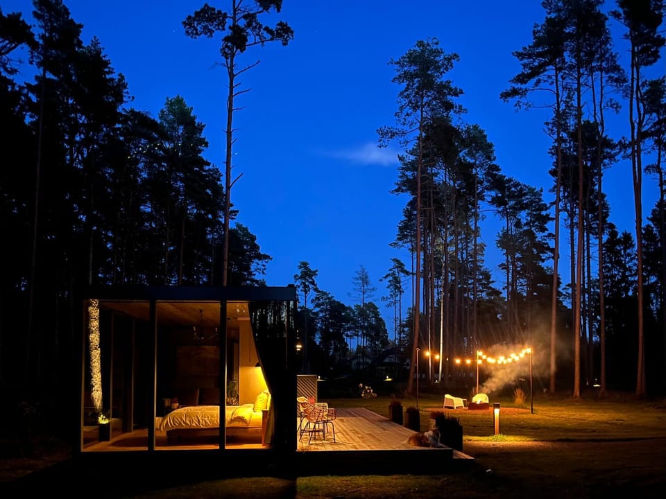 Night, Natural landscape, Garden, Garden view