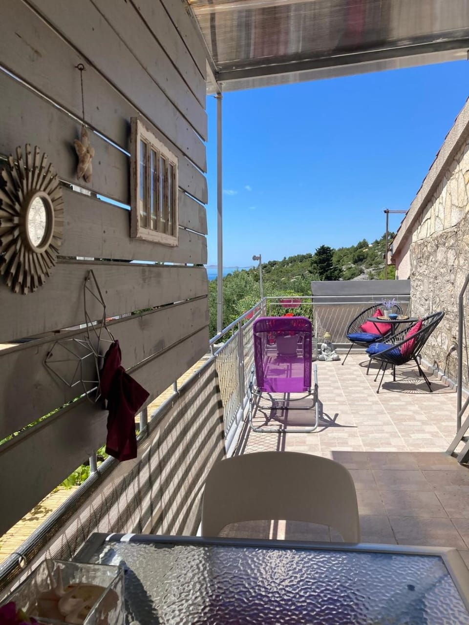Day, Natural landscape, View (from property/room), Balcony/Terrace, Seating area, sunbed