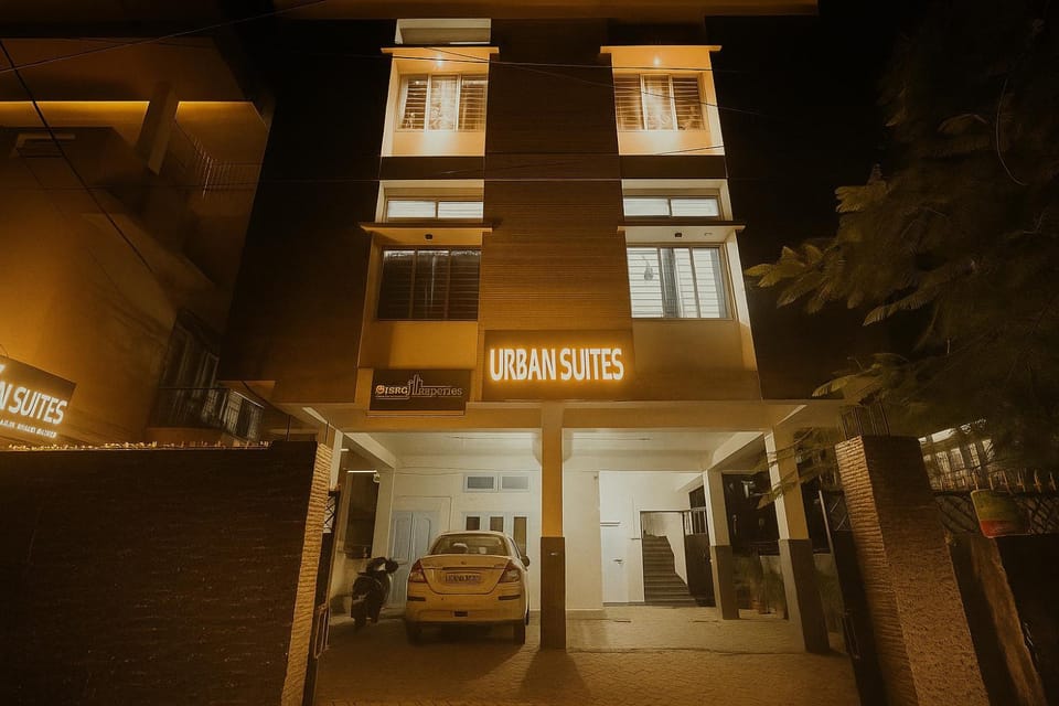 Property building, Night, Parking