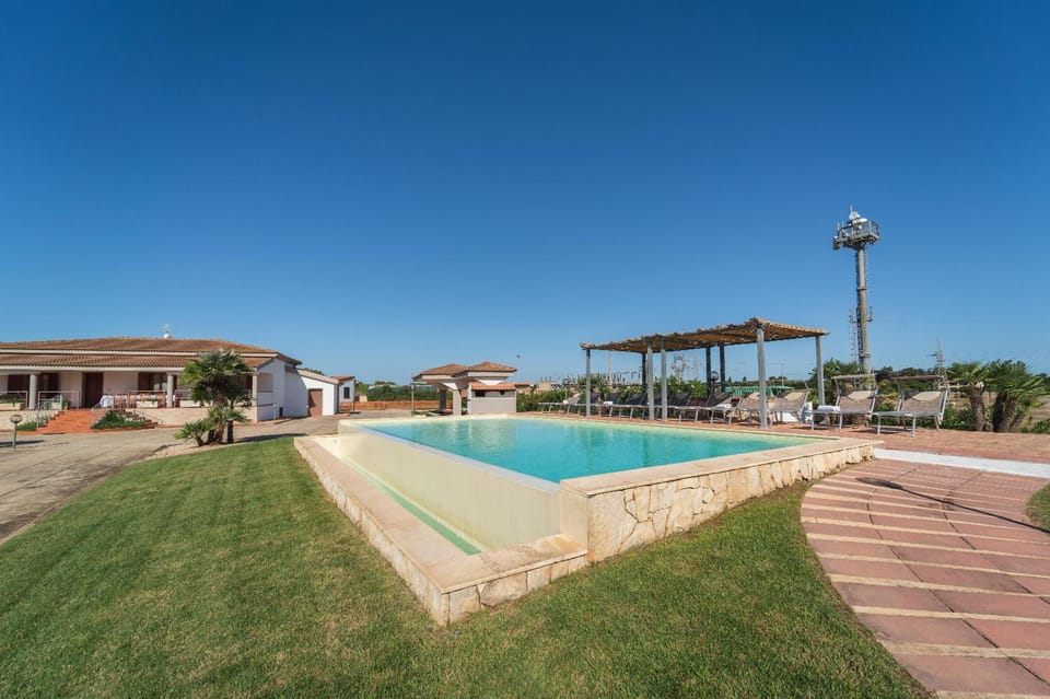 Pool view, sunbed