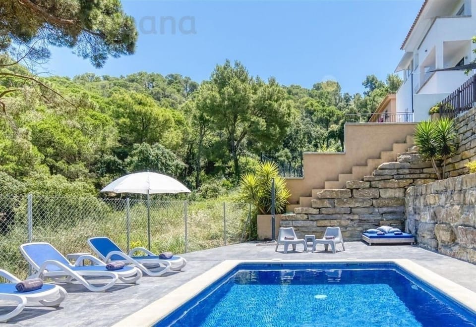 Property building, Living room, Swimming pool