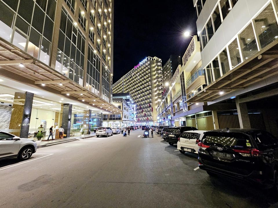 Property building, Night, Neighbourhood, Street view, Location