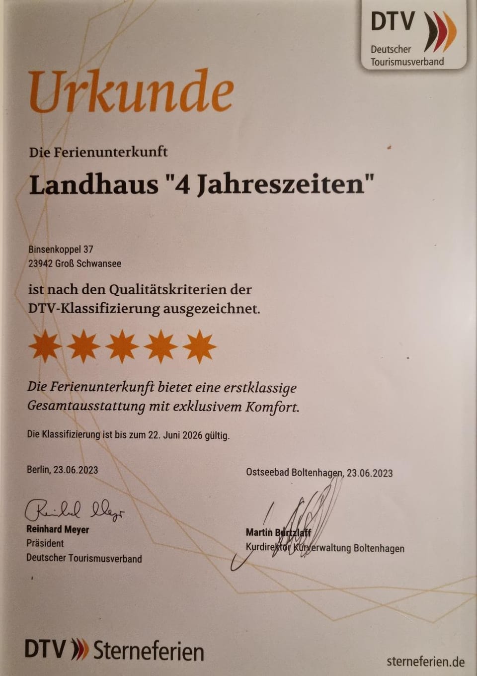 Certificate/Award