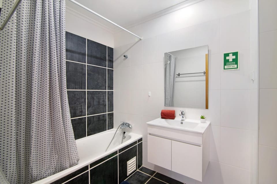 Bathroom, Living room