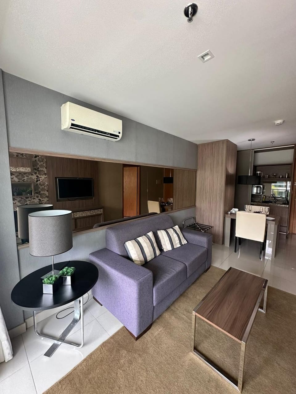 Living room, Seating area, Dining area, Dinner, air conditioner