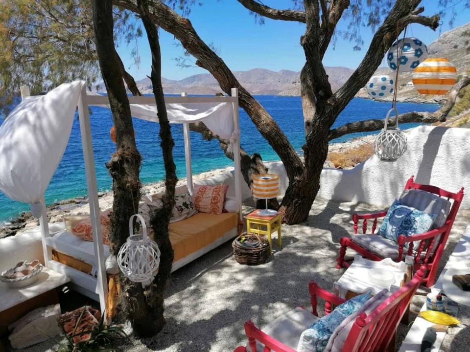 Patio, Seating area, Sea view