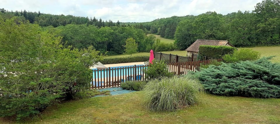 Natural landscape, Garden, Garden view, Pool view, Swimming pool