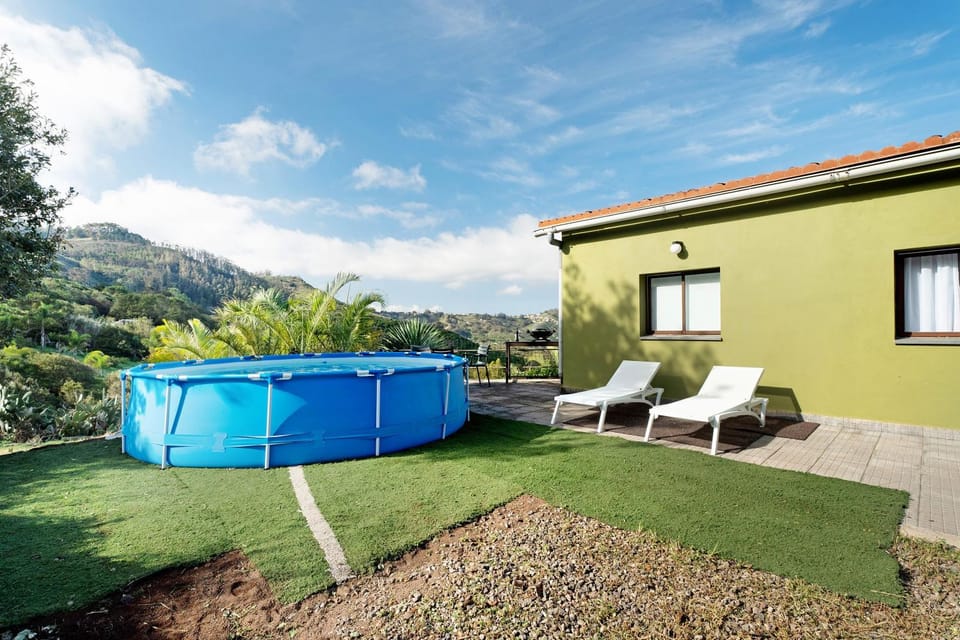 Property building, Living room, Swimming pool