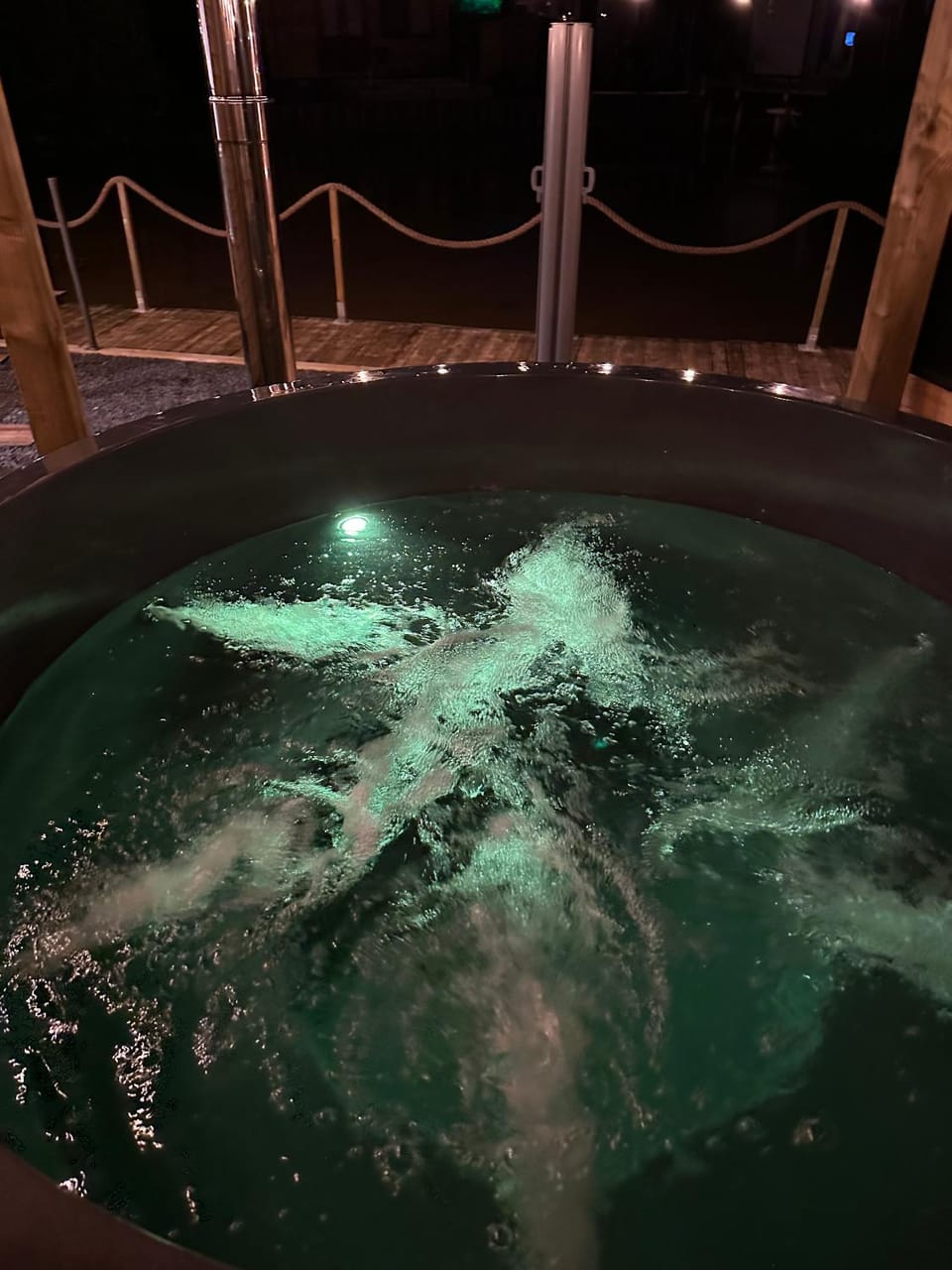 Night, Hot Tub, Hot Tub, Sauna