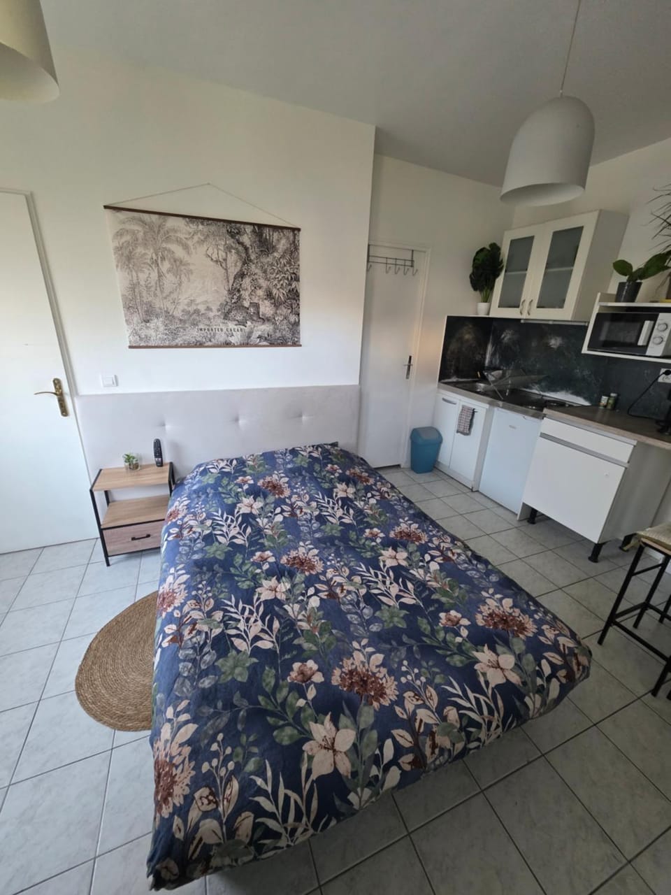 Bed, Kitchen or kitchenette