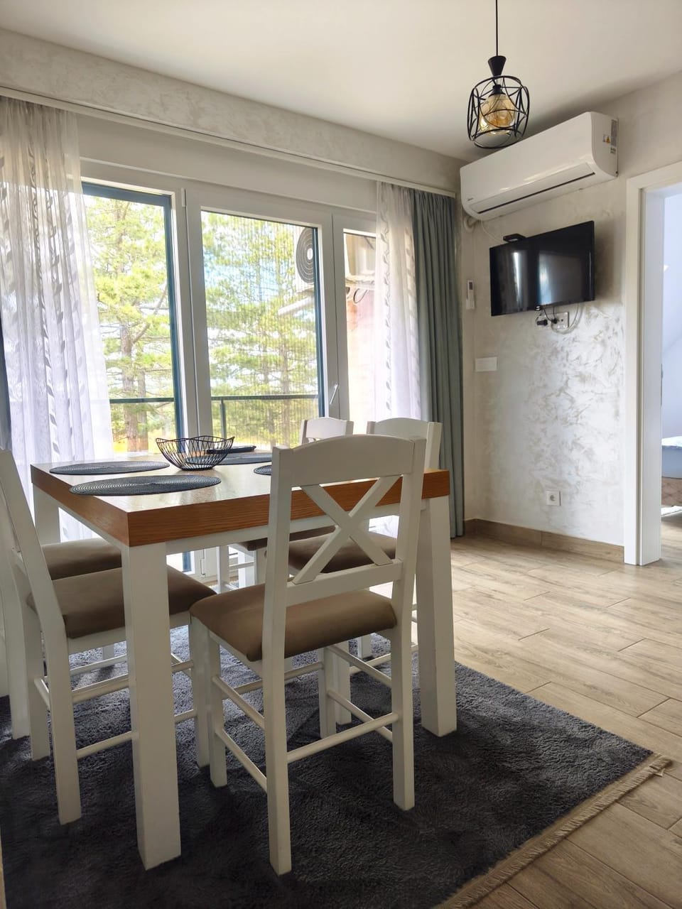 Dining area, air conditioner