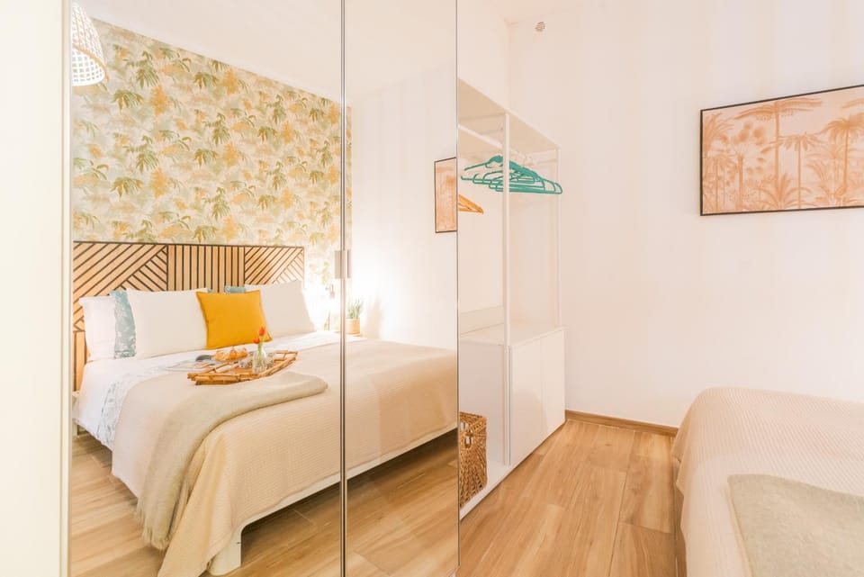 Bed, Photo of the whole room, Bedroom, wardrobe