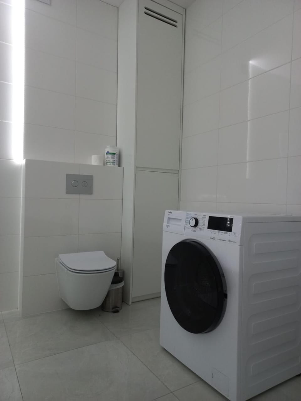 Toilet, Bathroom, washing machine, dryer