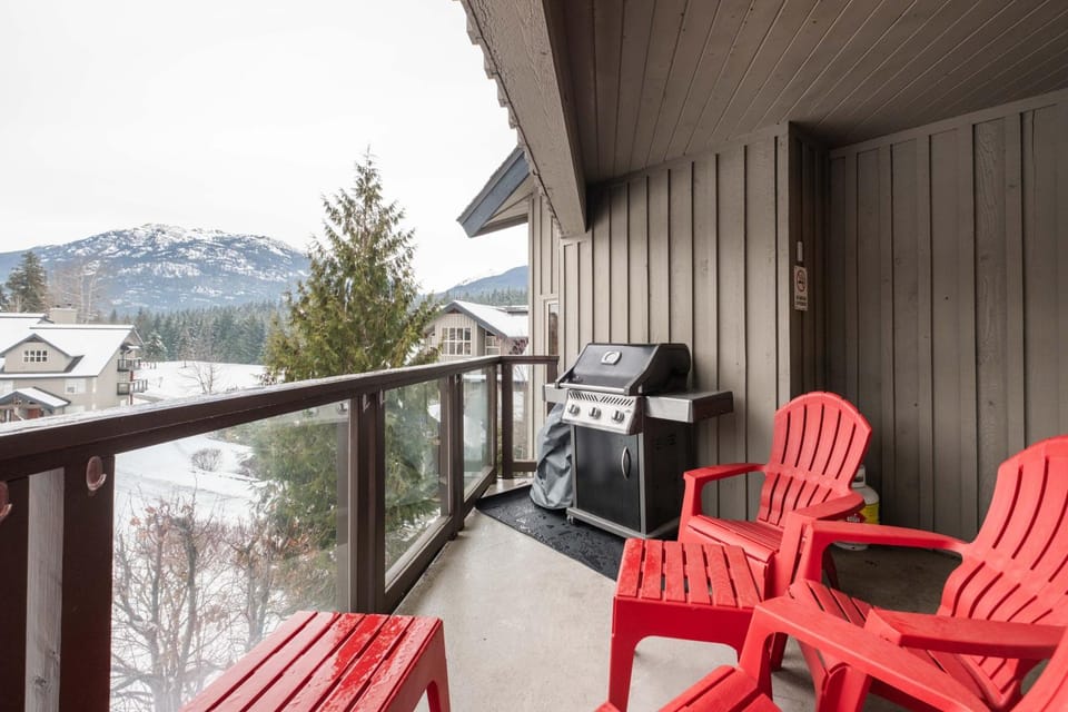 Patio, BBQ facilities, Seating area, Mountain view