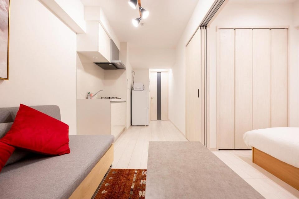 Kitchen or kitchenette, Living room, Photo of the whole room, Bedroom