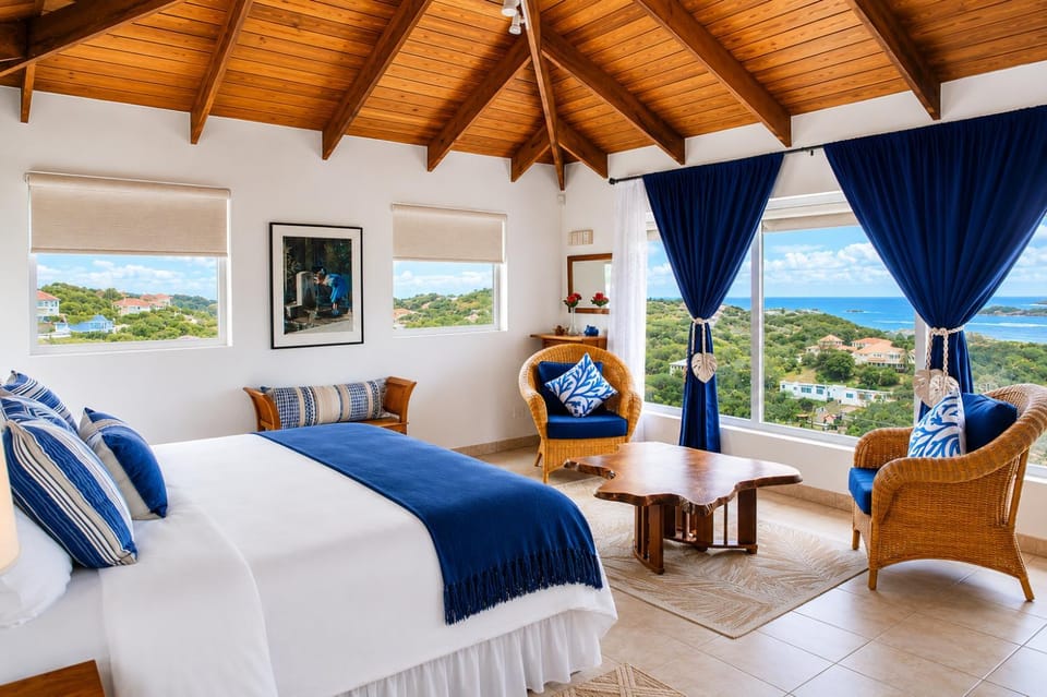 Hilltop 1-bed Villa with great views out to sea - Villa Cadasse villa Villa in Caribbean