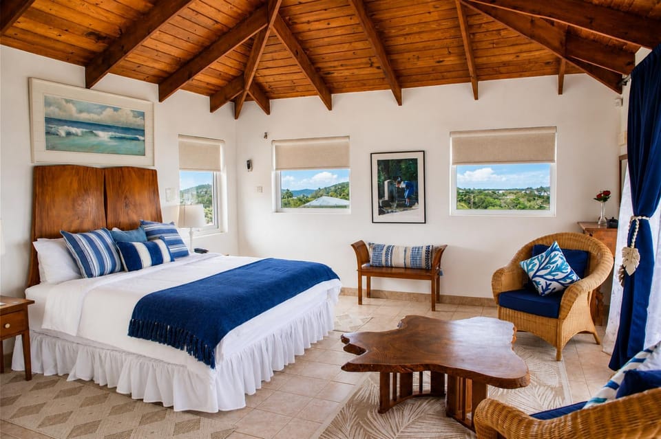 Hilltop 1-bed Villa with great views out to sea - Villa Cadasse villa Villa in Caribbean