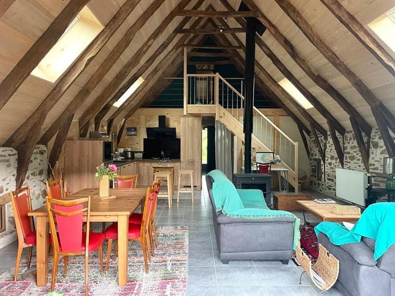 Living room, fireplace