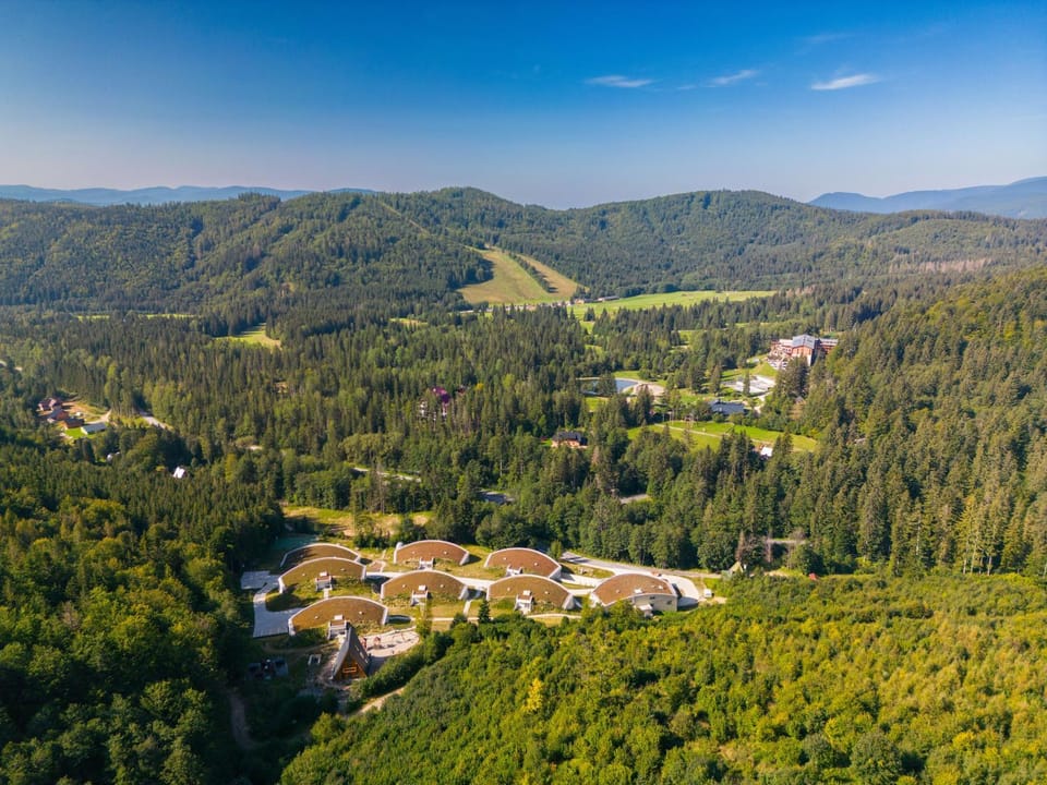Natural landscape, Bird's eye view, Mountain view