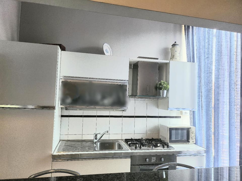 Kitchen or kitchenette, minibar, stove, toaster