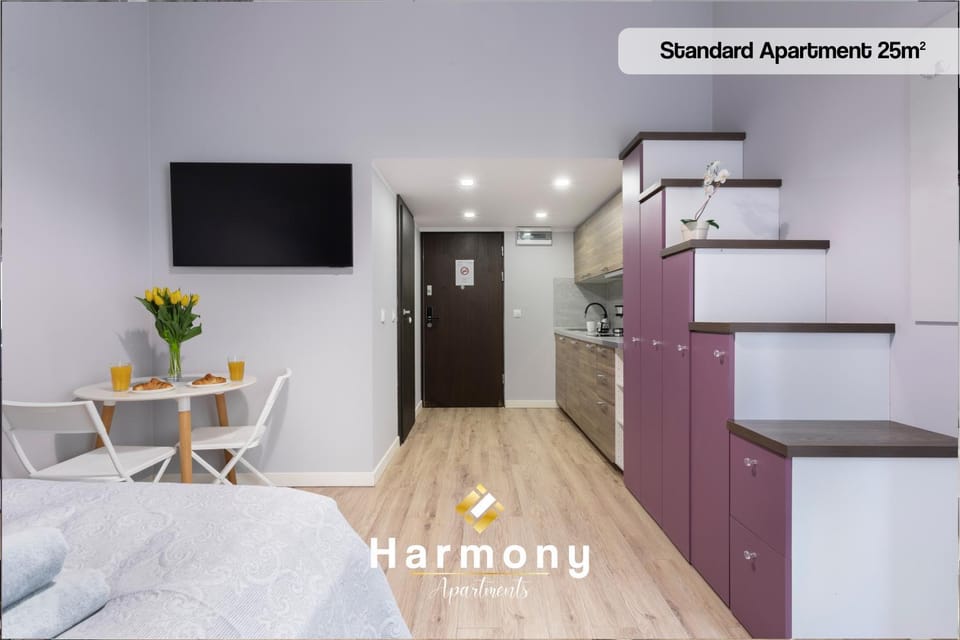 Bed, TV and multimedia, Kitchen or kitchenette, Photo of the whole room, Bedroom