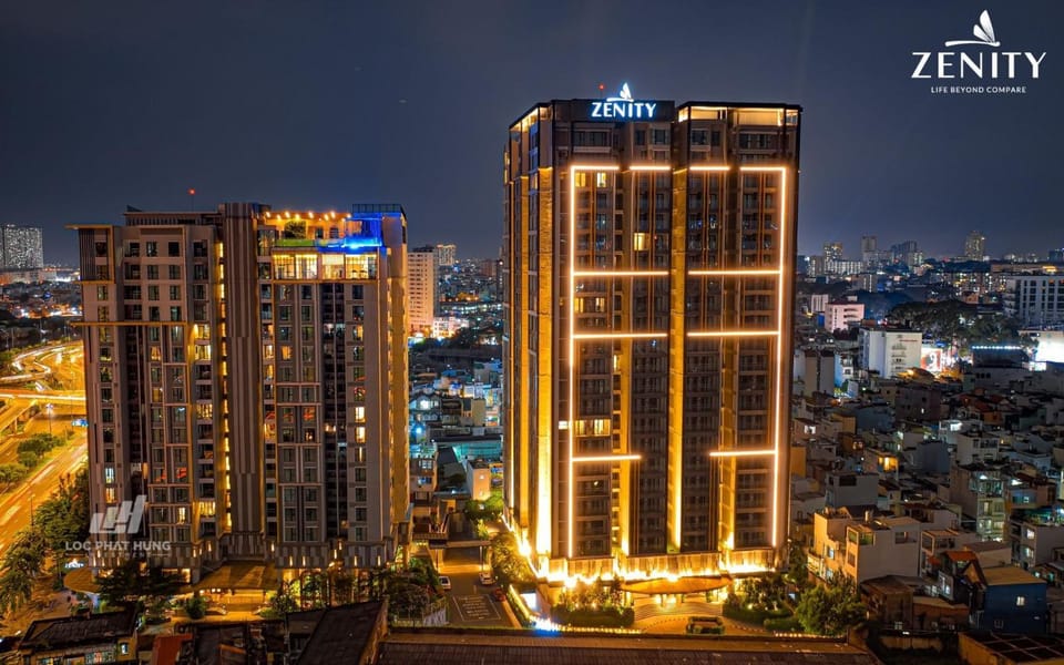 Property building, Night, City view