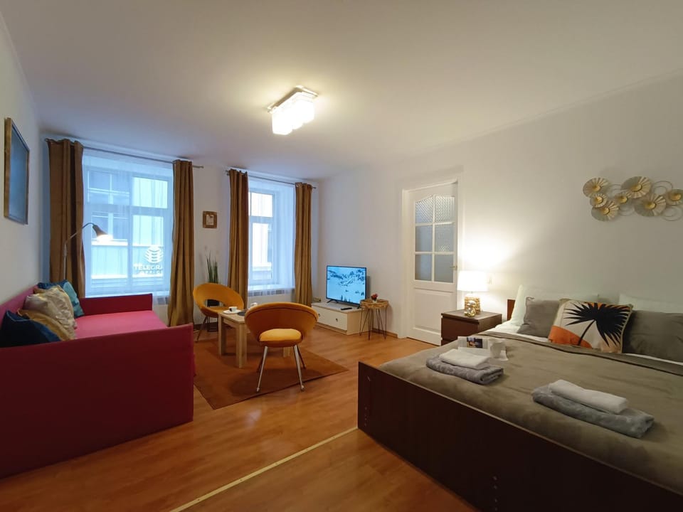 Bed, TV and multimedia, Photo of the whole room, Bedroom, towels