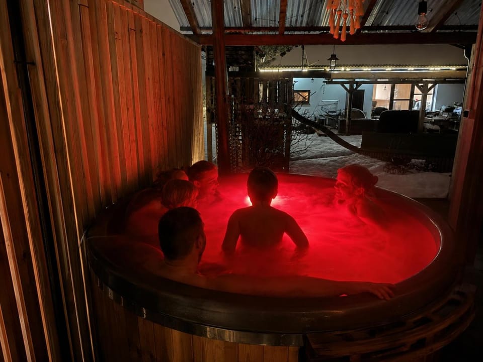 Patio, Night, Hot Tub