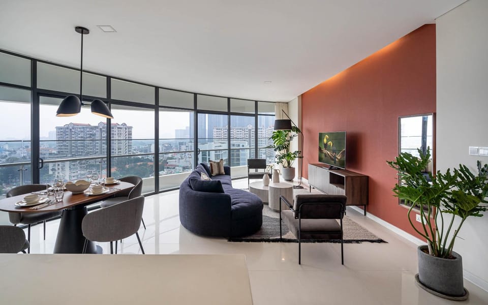 Living room, Seating area, Dining area