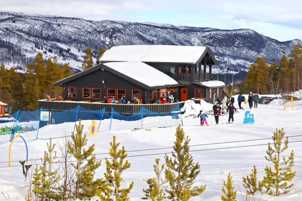 Property building, Day, People, Natural landscape, Activities, Winter, Skiing, Mountain view, group of guests