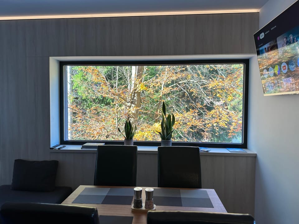 TV and multimedia, View (from property/room), View (from property/room), Living room, Seating area, Dining area, Autumn