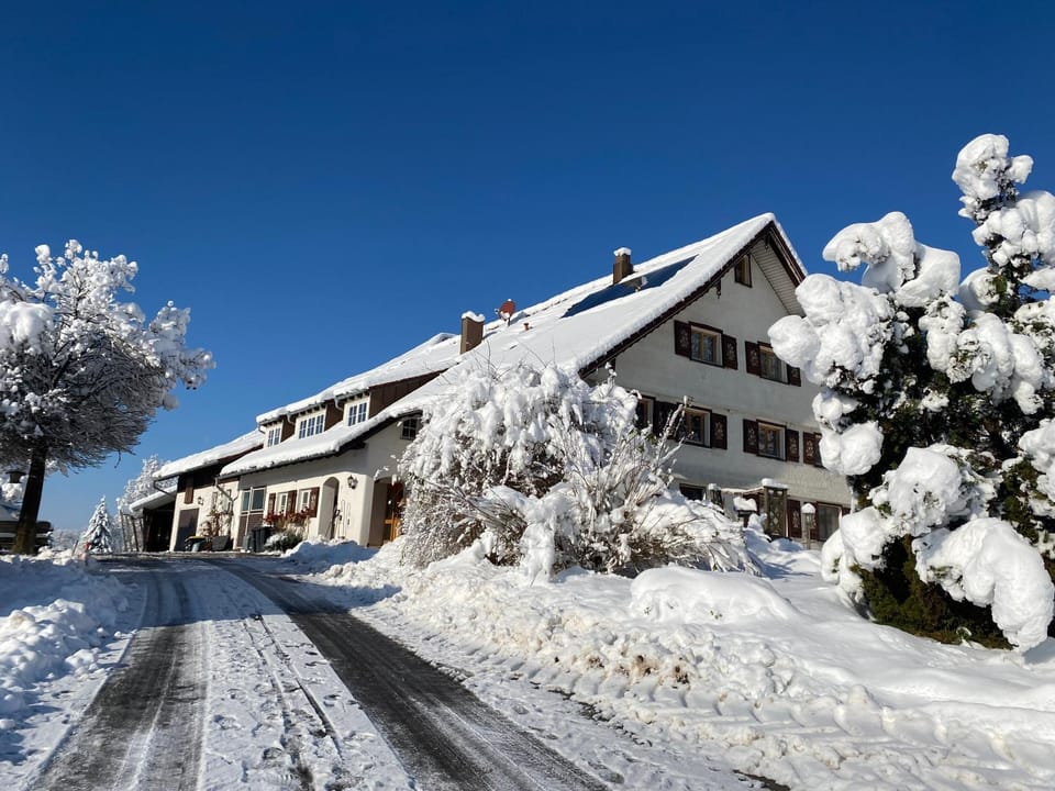 Property building, Natural landscape, Winter