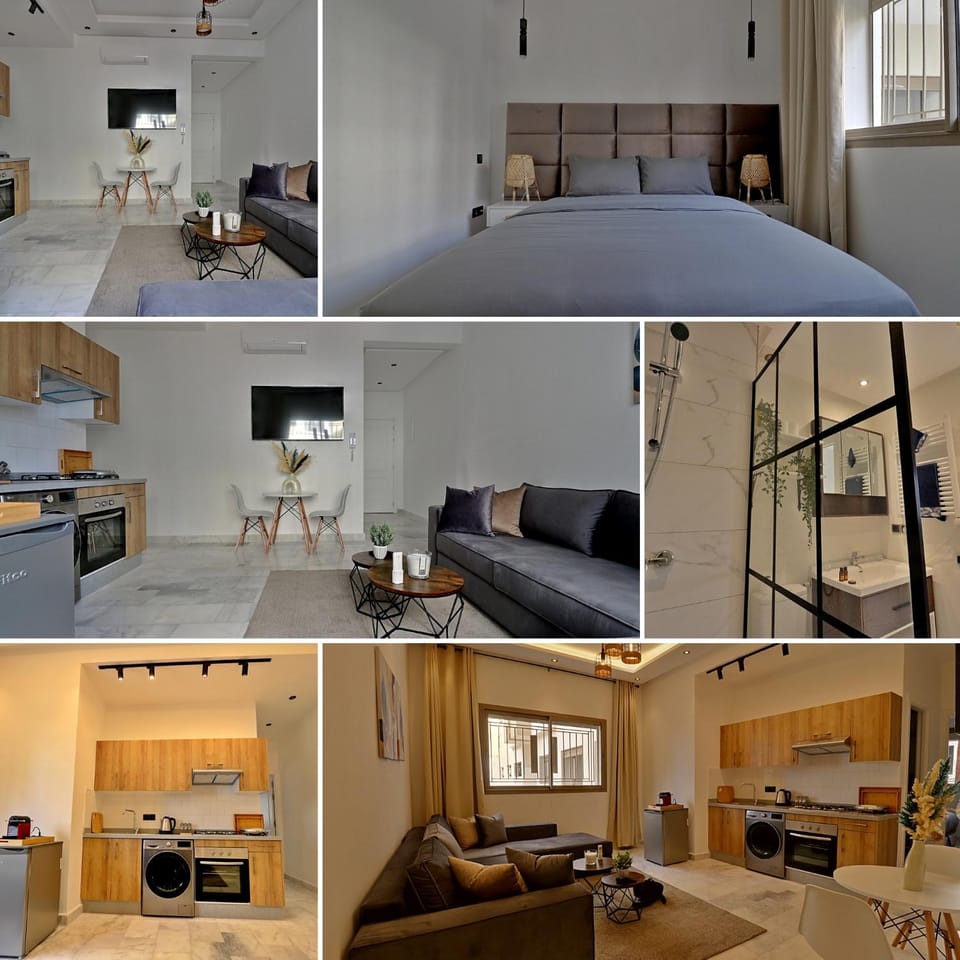 Bed, TV and multimedia, Kitchen or kitchenette, Living room, Photo of the whole room, Seating area, Bedroom, minibar, stove