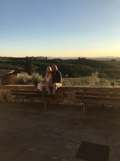 People, Natural landscape, Balcony/Terrace, Sunset