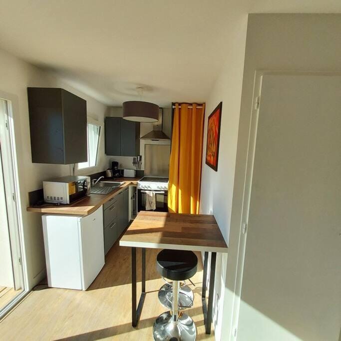 Kitchen or kitchenette, Dining area, oven, toaster